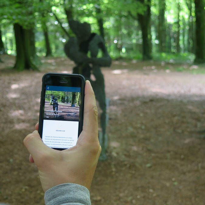 Utilisation de l'application "Partcours Kerguéhennec"