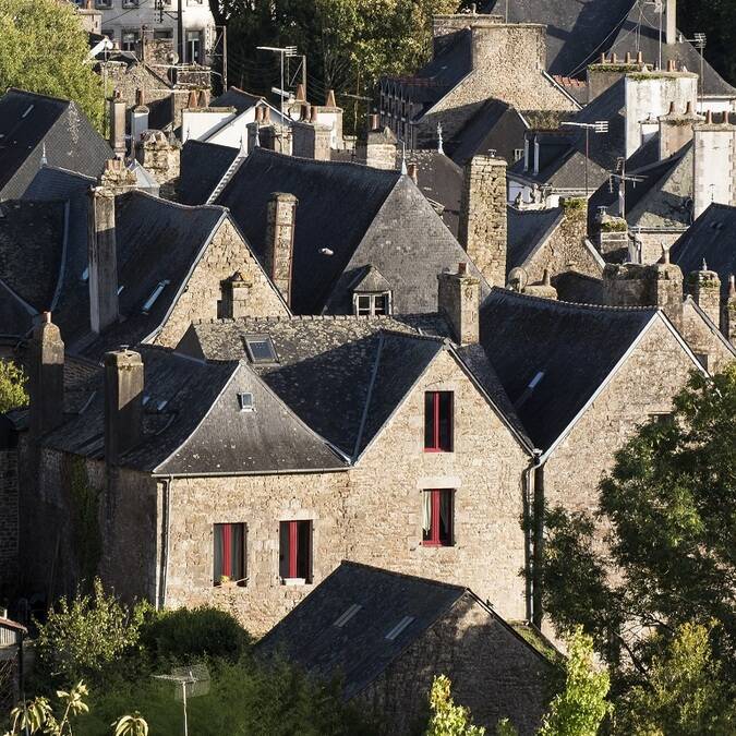 Vue sur les toits de Guémené © Yohann Hamonic